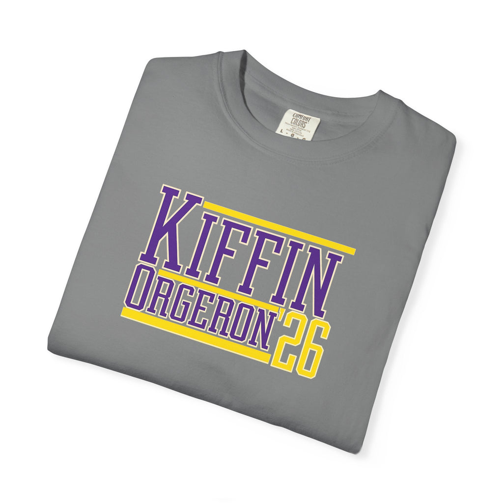 Kiffin Ogeaeon 26 Graphic T-Shirt — Purple & Gold Sports Tribute