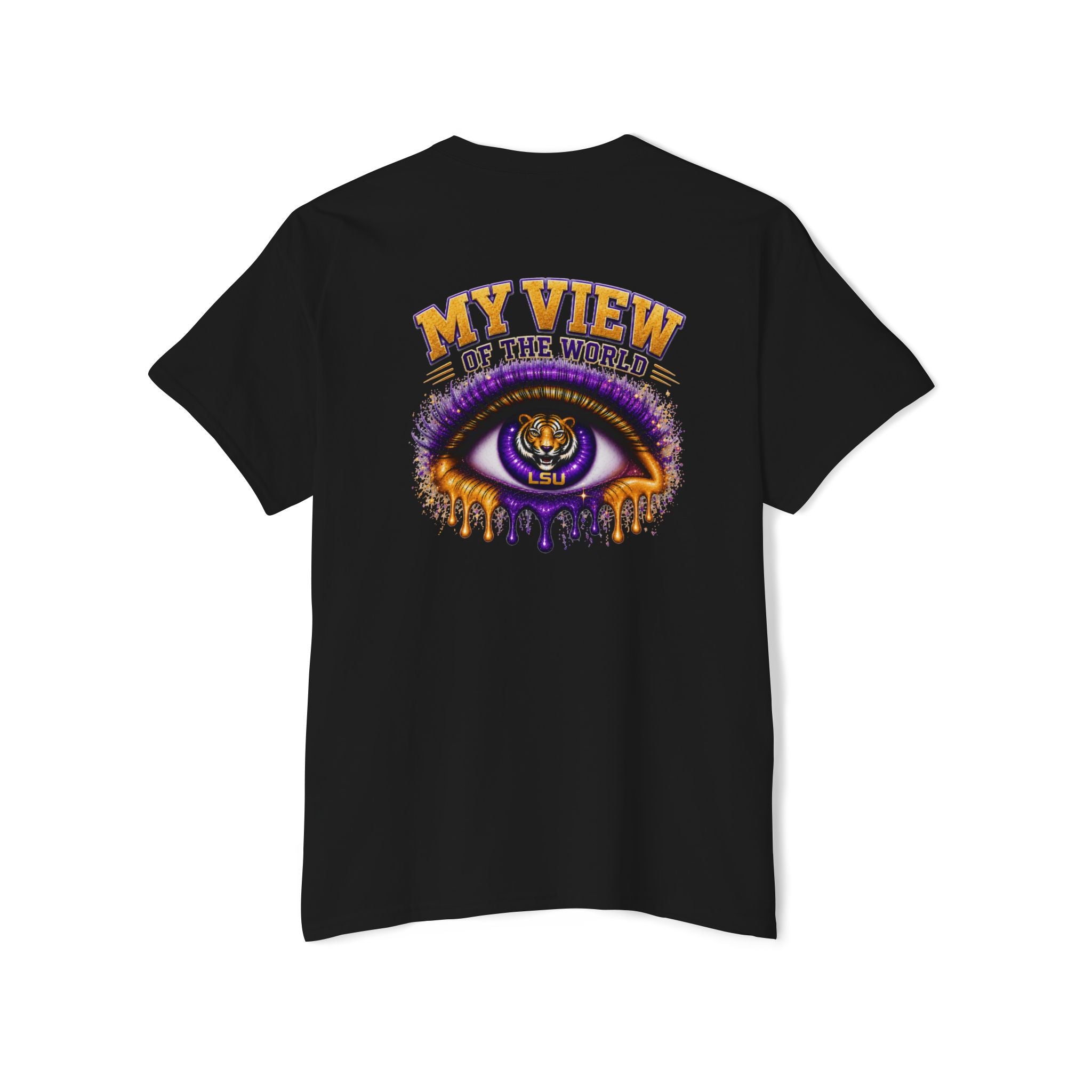 Pocket Graphic Tee — Small Yellow Lion Pocket Print