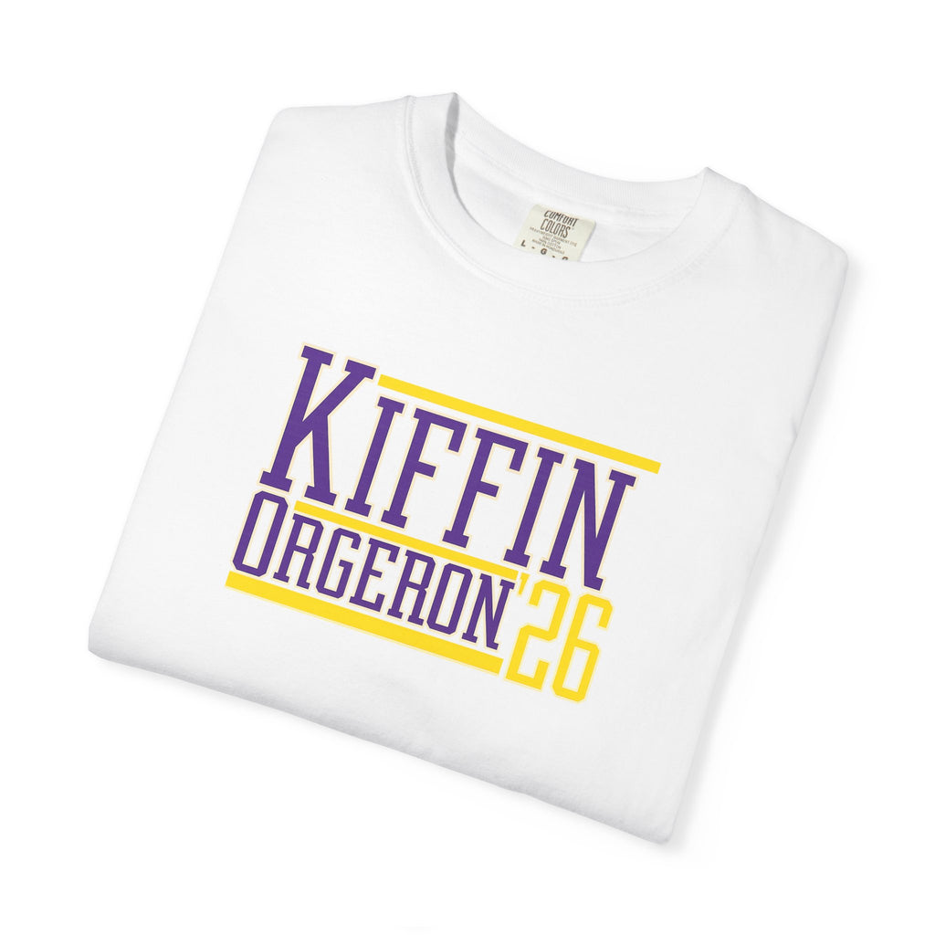 Kiffin Ogeaeon 26 Graphic T-Shirt — Purple & Gold Sports Tribute