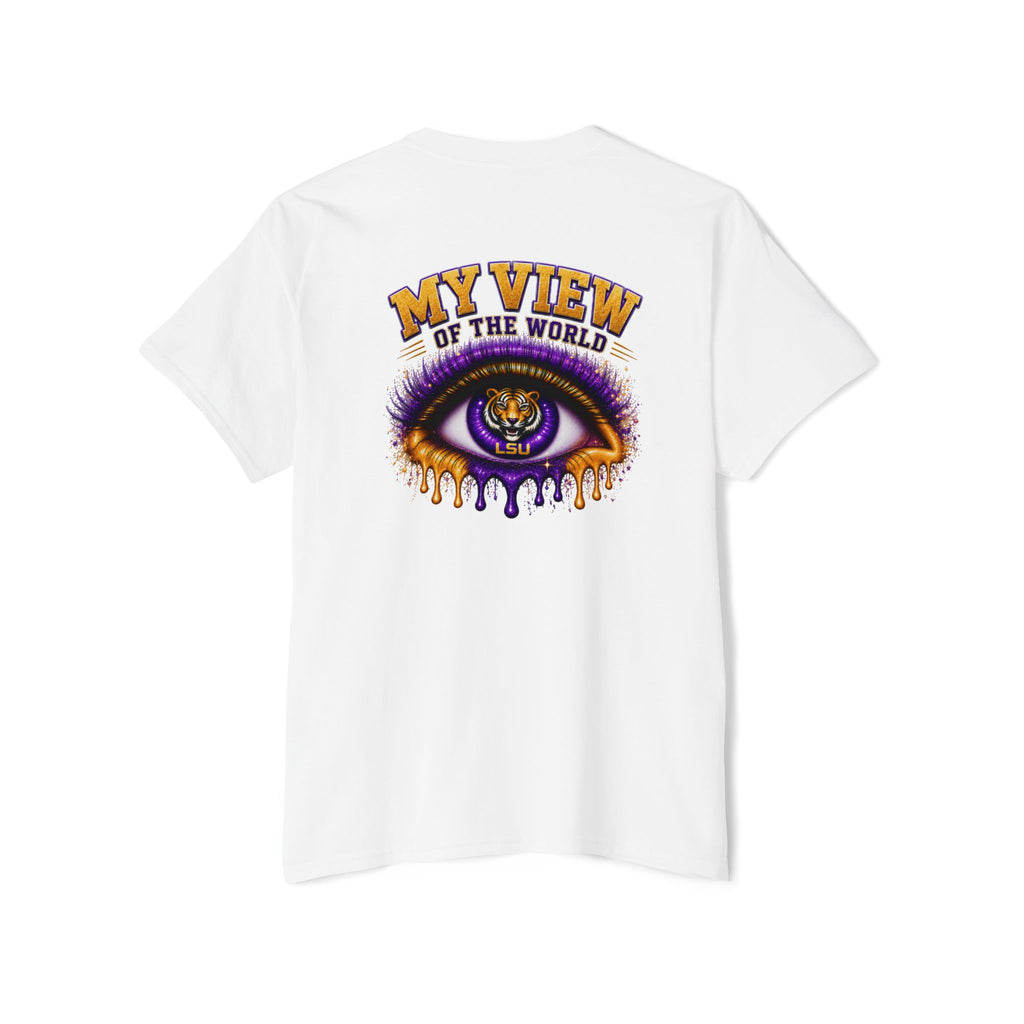 Pocket Graphic Tee — Small Yellow Lion Pocket Print
