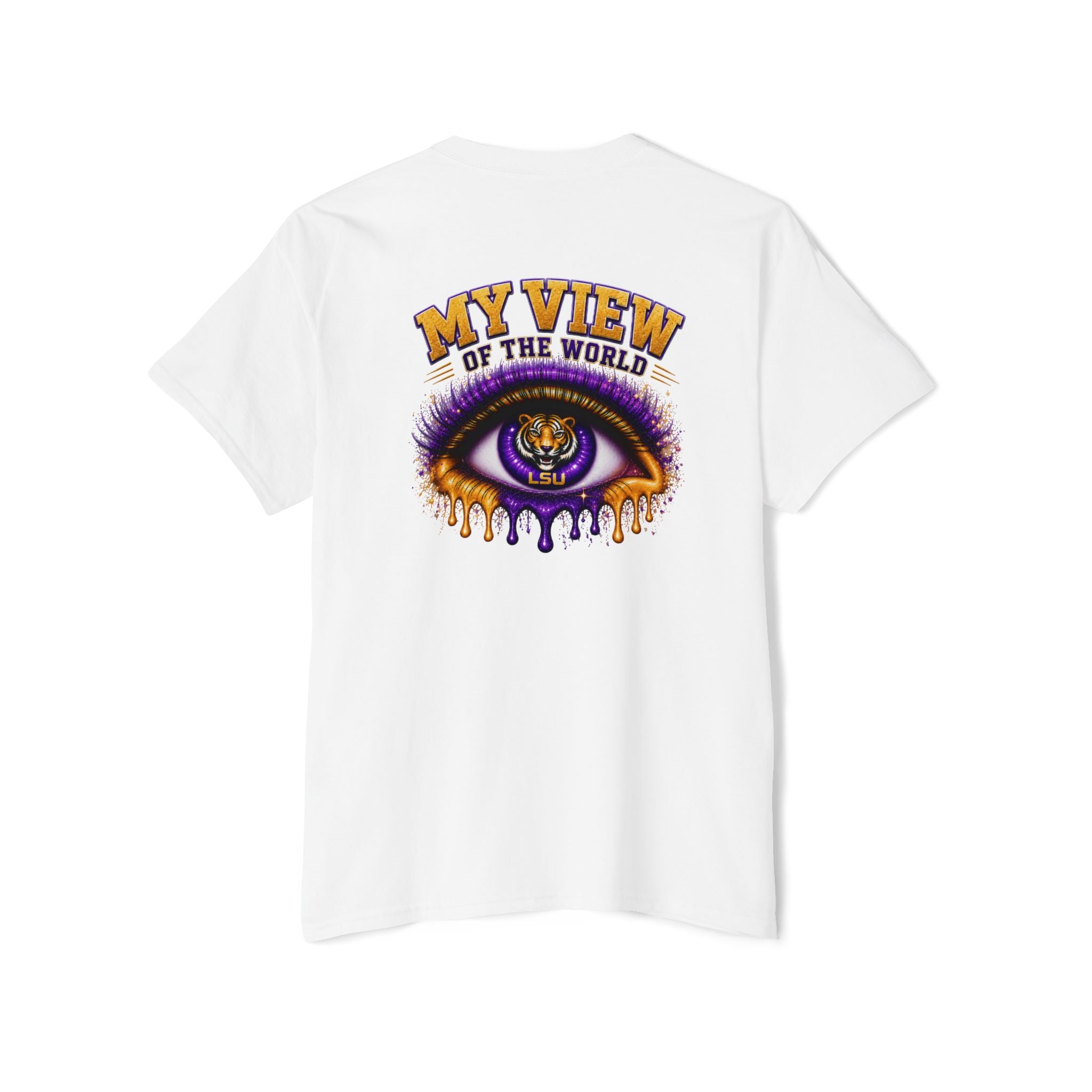 Pocket Graphic Tee — Small Yellow Lion Pocket Print