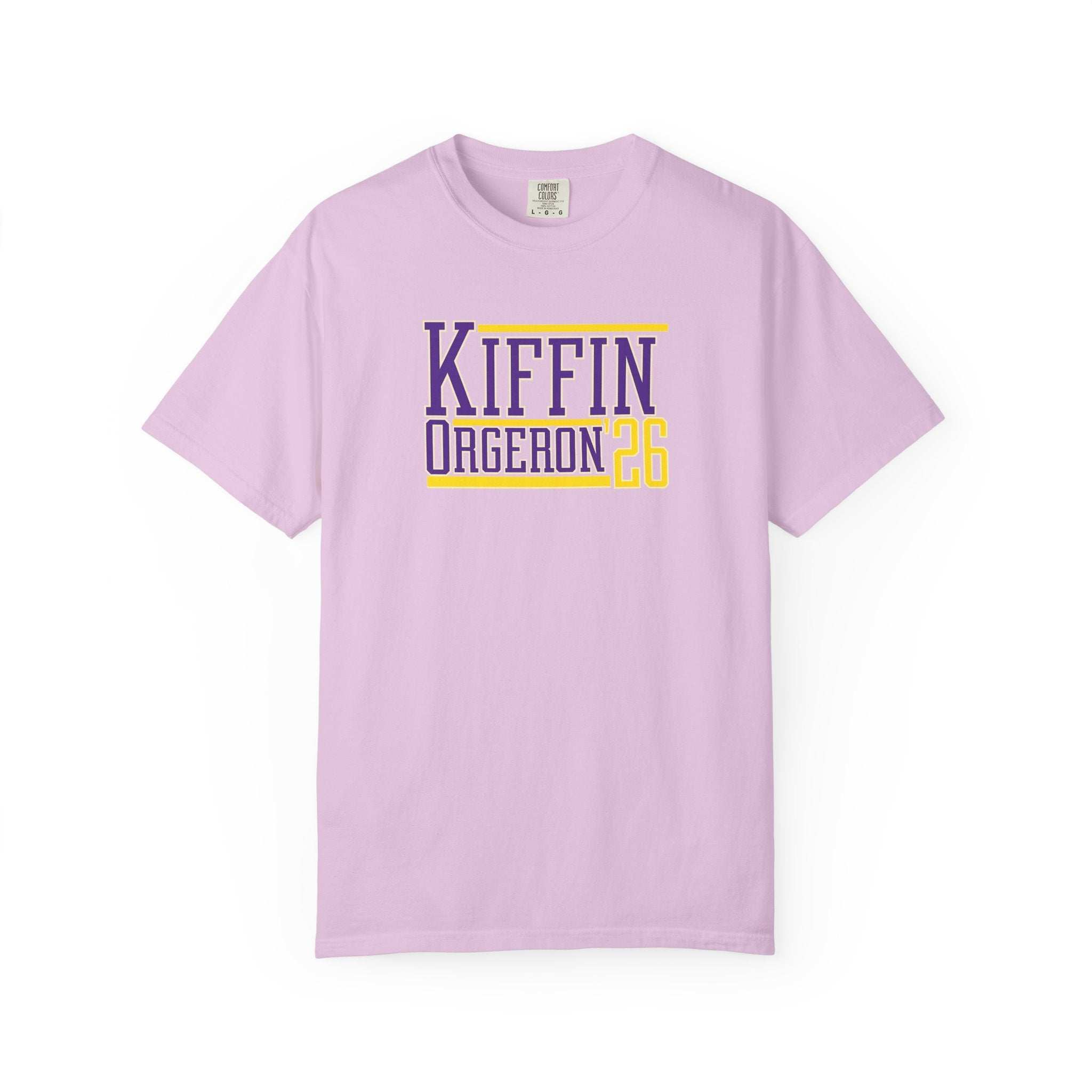 Kiffin Ogeaeon 26 Graphic T-Shirt — Purple & Gold Sports Tribute