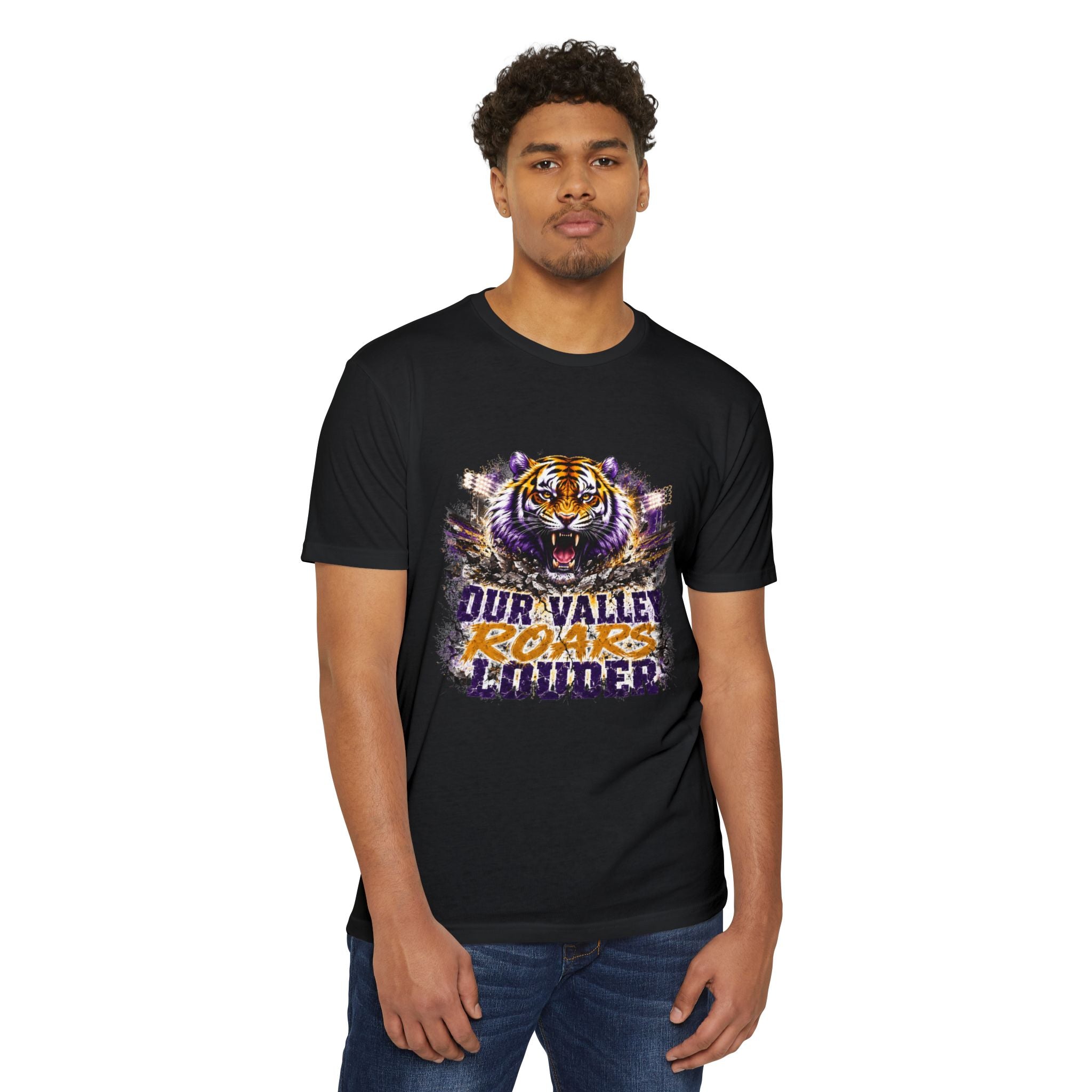Tiger Roars T-Shirt — "Our Valley Roars Louder" LSU Sports Tee