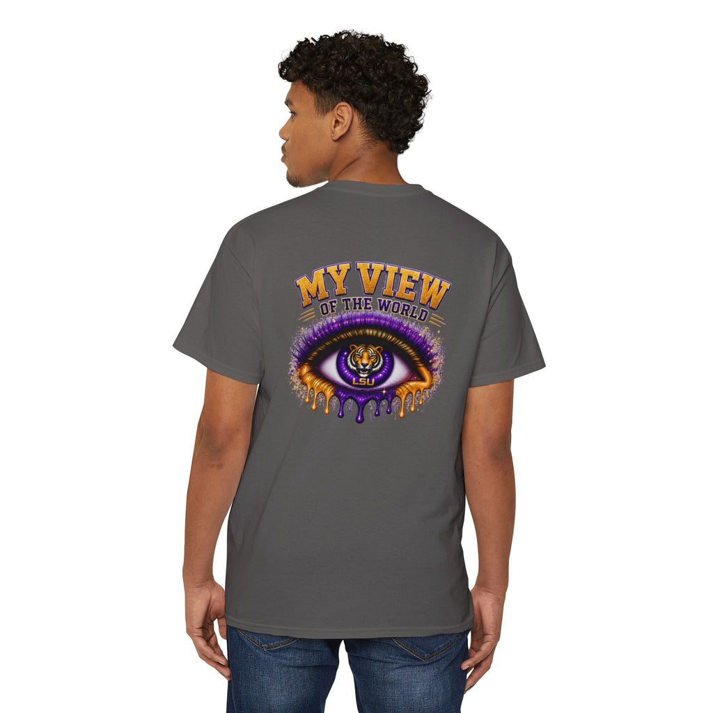 Pocket Graphic Tee — Small Yellow Lion Pocket Print