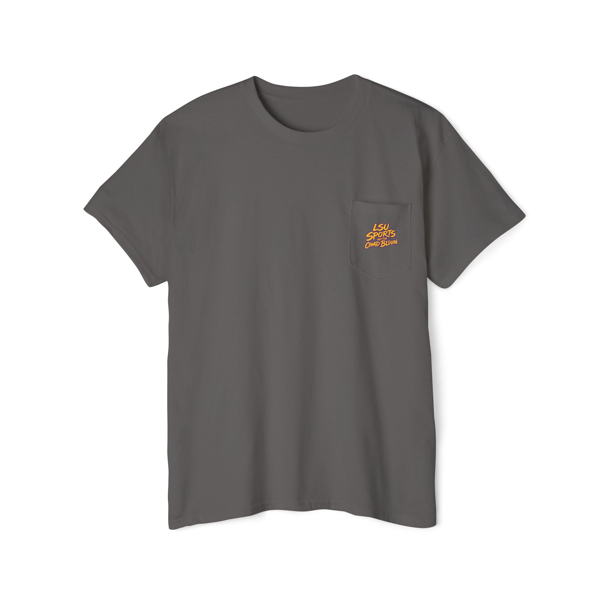 Pocket Graphic Tee — Small Yellow Lion Pocket Print