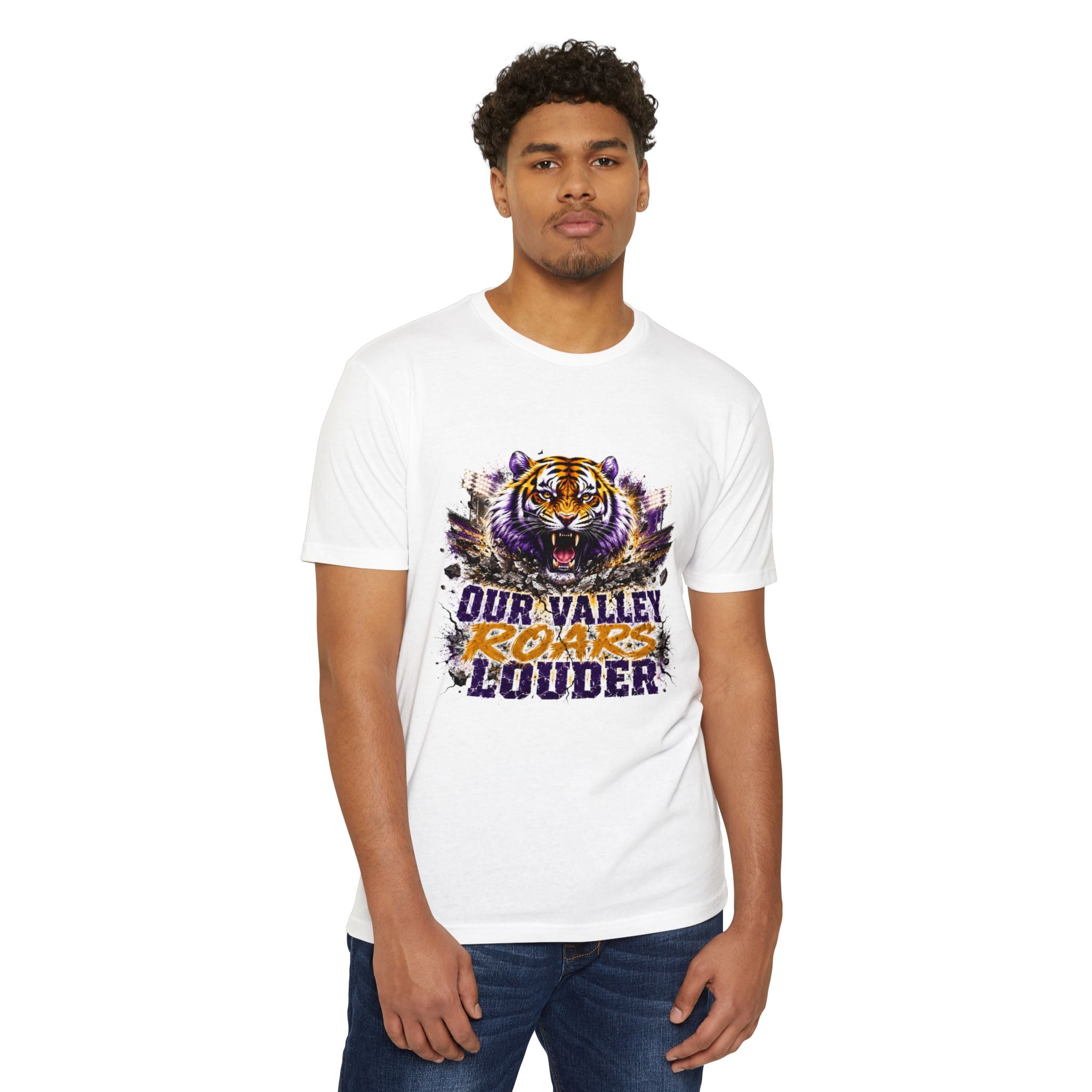 Tiger Roars T-Shirt — "Our Valley Roars Louder" LSU Sports Tee