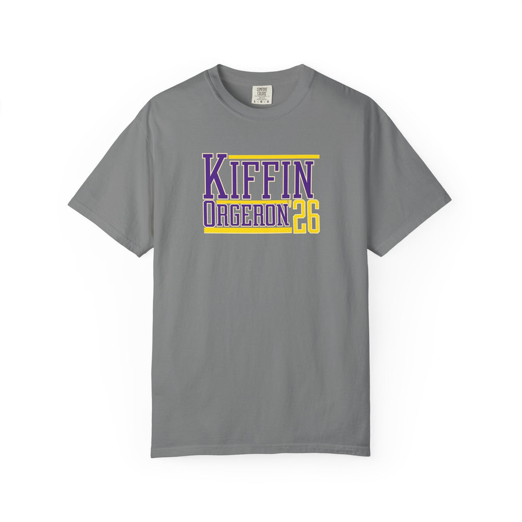 Kiffin Ogeaeon 26 Graphic T-Shirt — Purple & Gold Sports Tribute