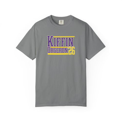 Kiffin Ogeaeon 26 Graphic T-Shirt — Purple & Gold Sports Tribute