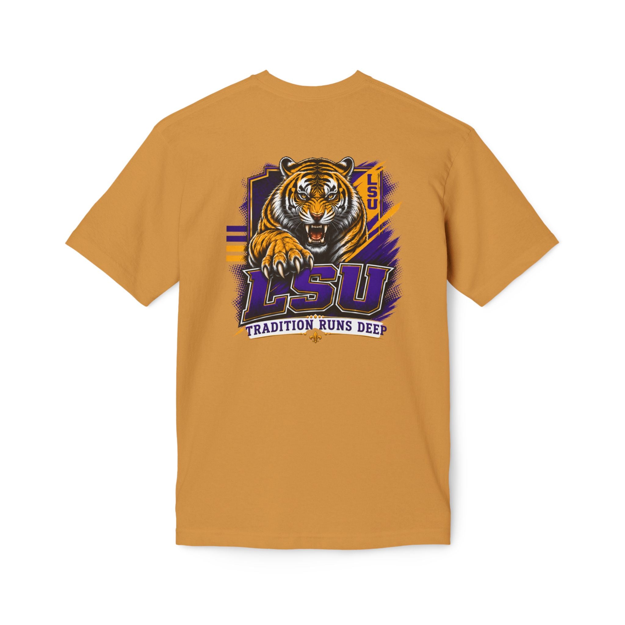 My View of the World LSU Inspired Shirt | Purple & Gold Tiger Eye Graphic Tee | Louisiana Football Fan Shirt | Game Day Back Print