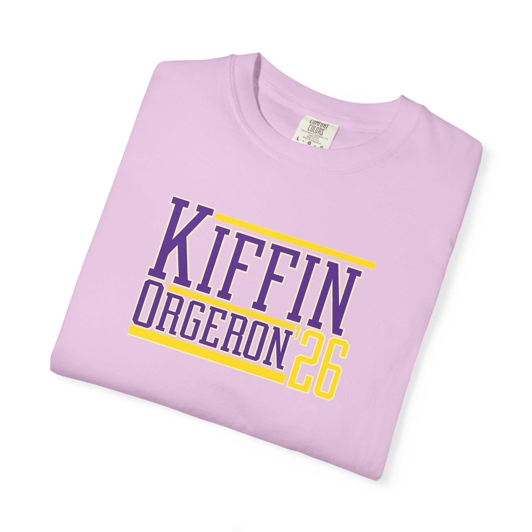 Kiffin Ogeaeon 26 Graphic T-Shirt — Purple & Gold Sports Tribute