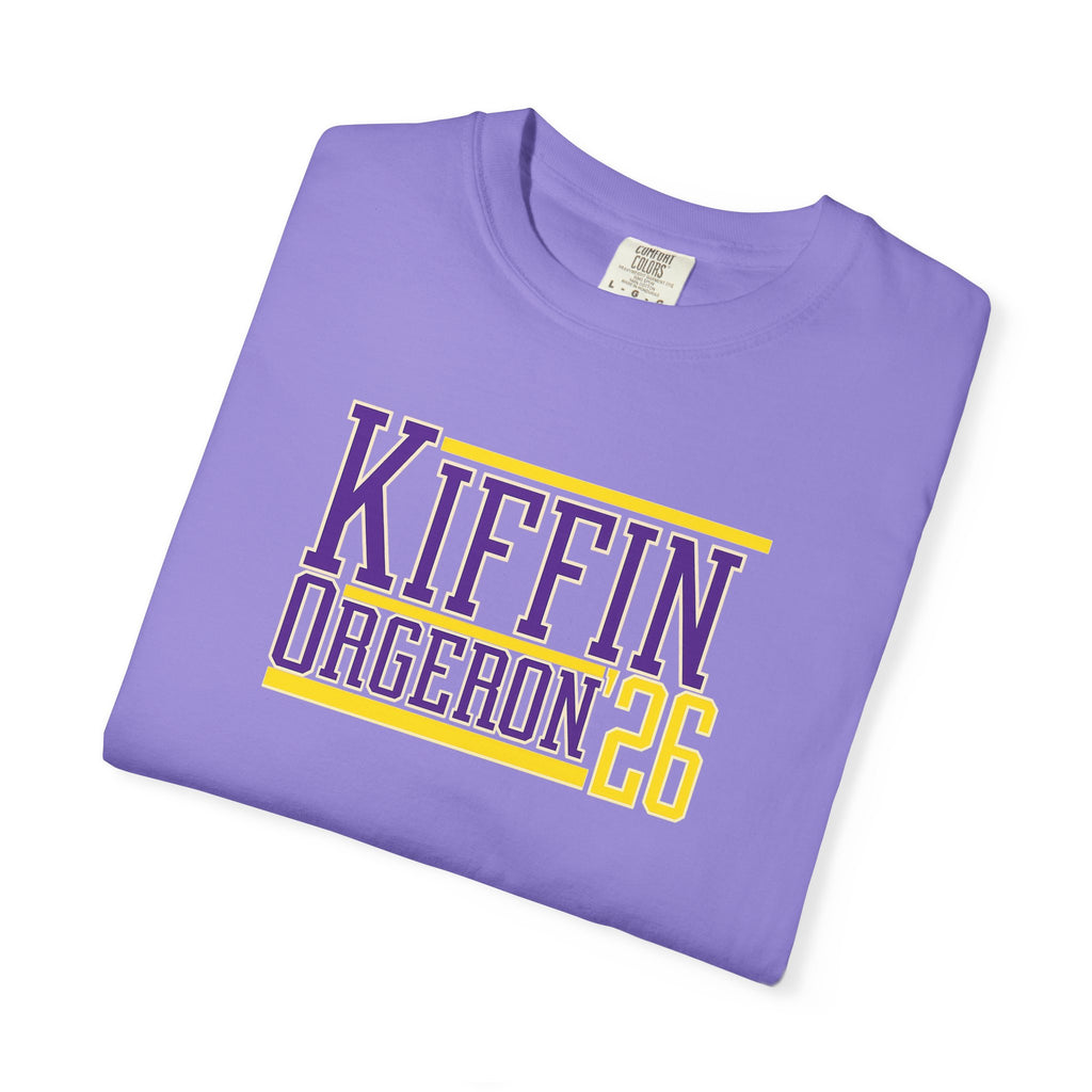 Kiffin Ogeaeon 26 Graphic T-Shirt — Purple & Gold Sports Tribute