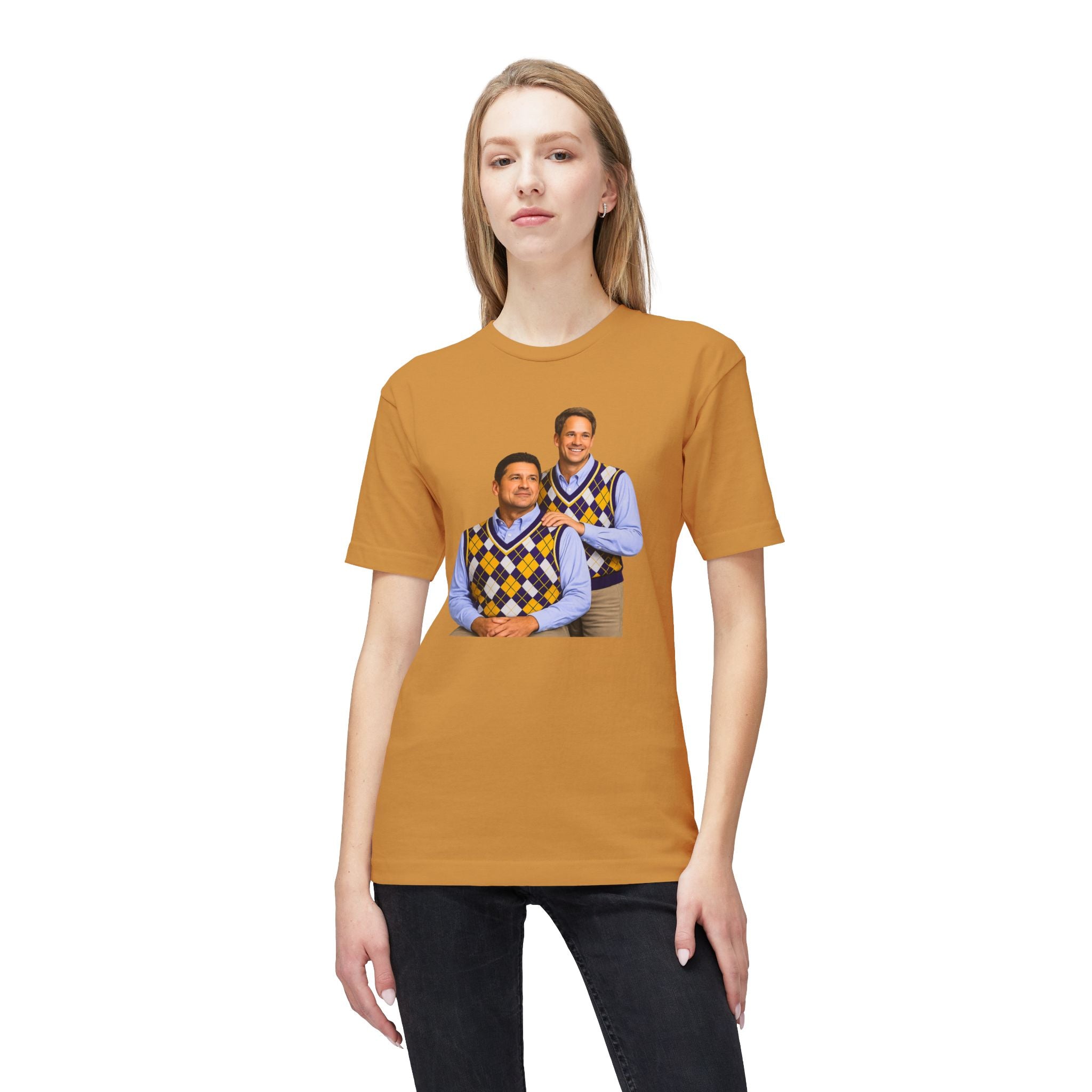 LSU Coaches Funny Shirt | SEC Football Meme Tee | LSU Argyle Sweater Vest Graphic Tee