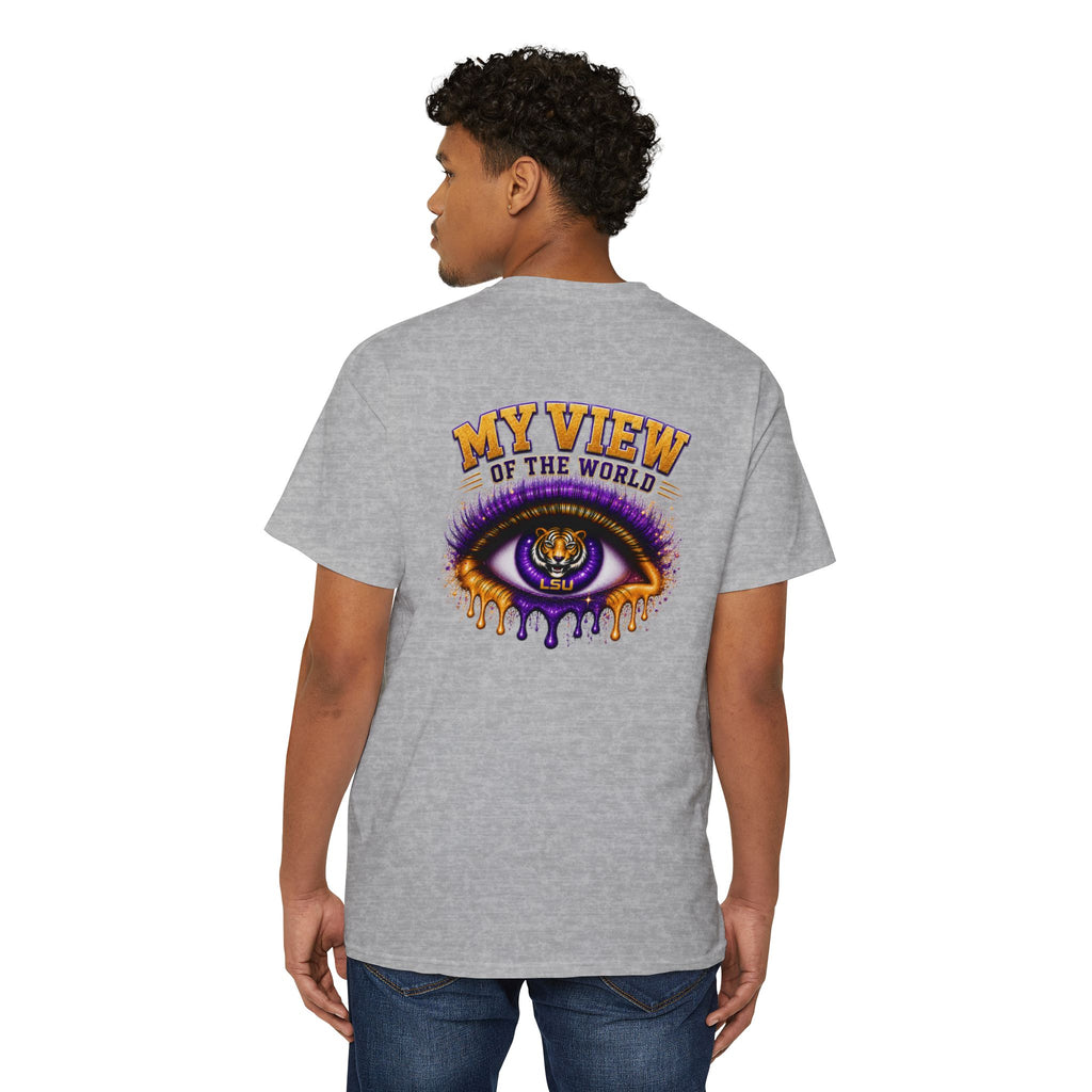 Pocket Graphic Tee — Small Yellow Lion Pocket Print