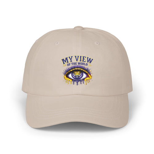 Dad Cap — "My View of the World" Embroidered Eye Dad Hat
