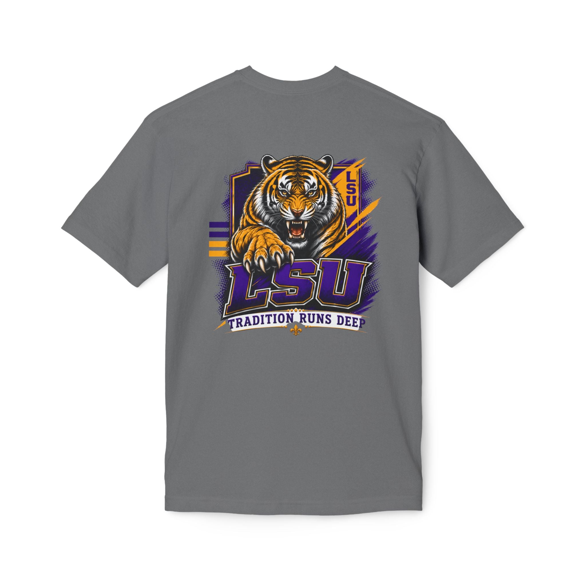 My View of the World LSU Inspired Shirt | Purple & Gold Tiger Eye Graphic Tee | Louisiana Football Fan Shirt | Game Day Back Print