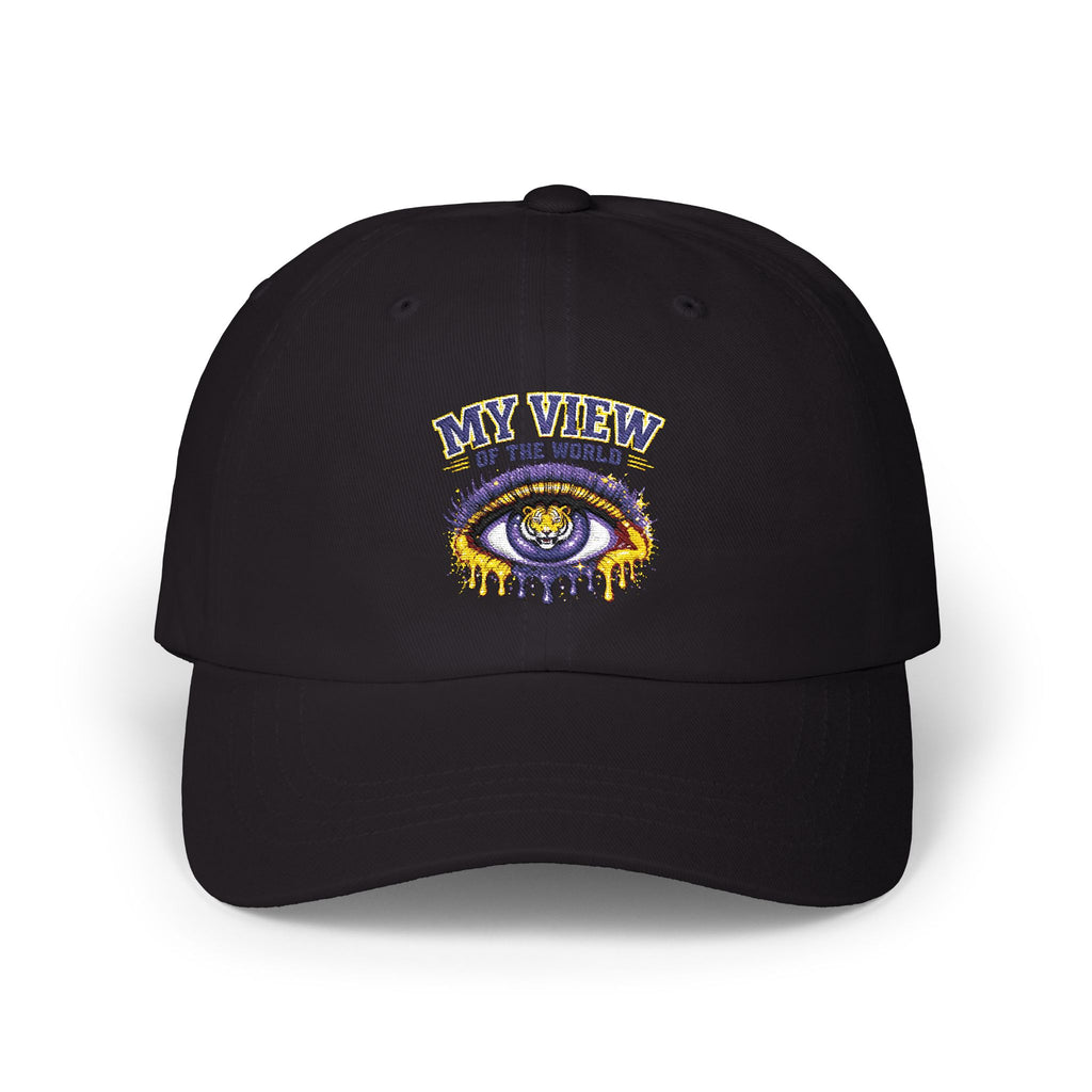 Dad Cap — "My View of the World" Embroidered Eye Dad Hat