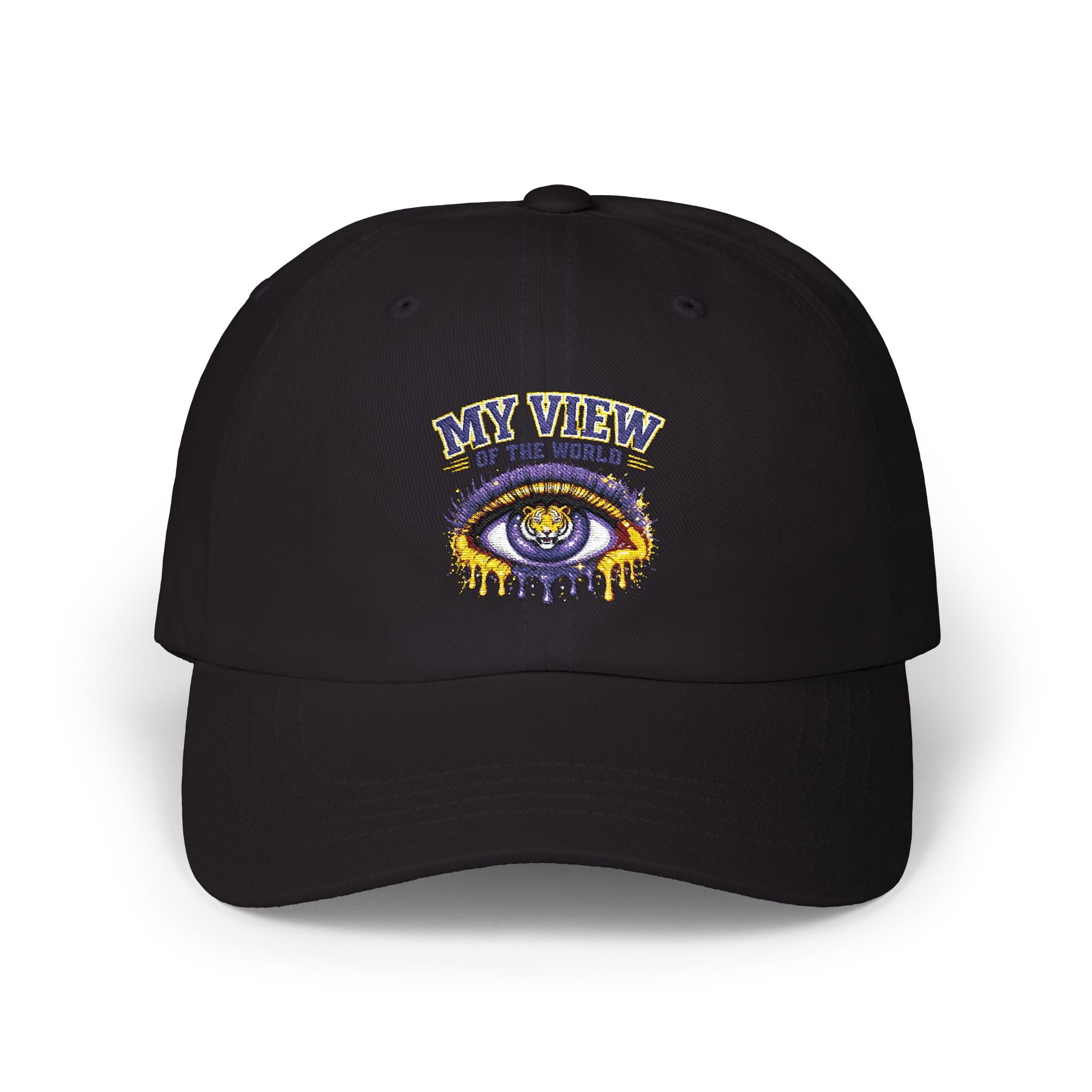 Dad Cap — "My View of the World" Embroidered Eye Dad Hat