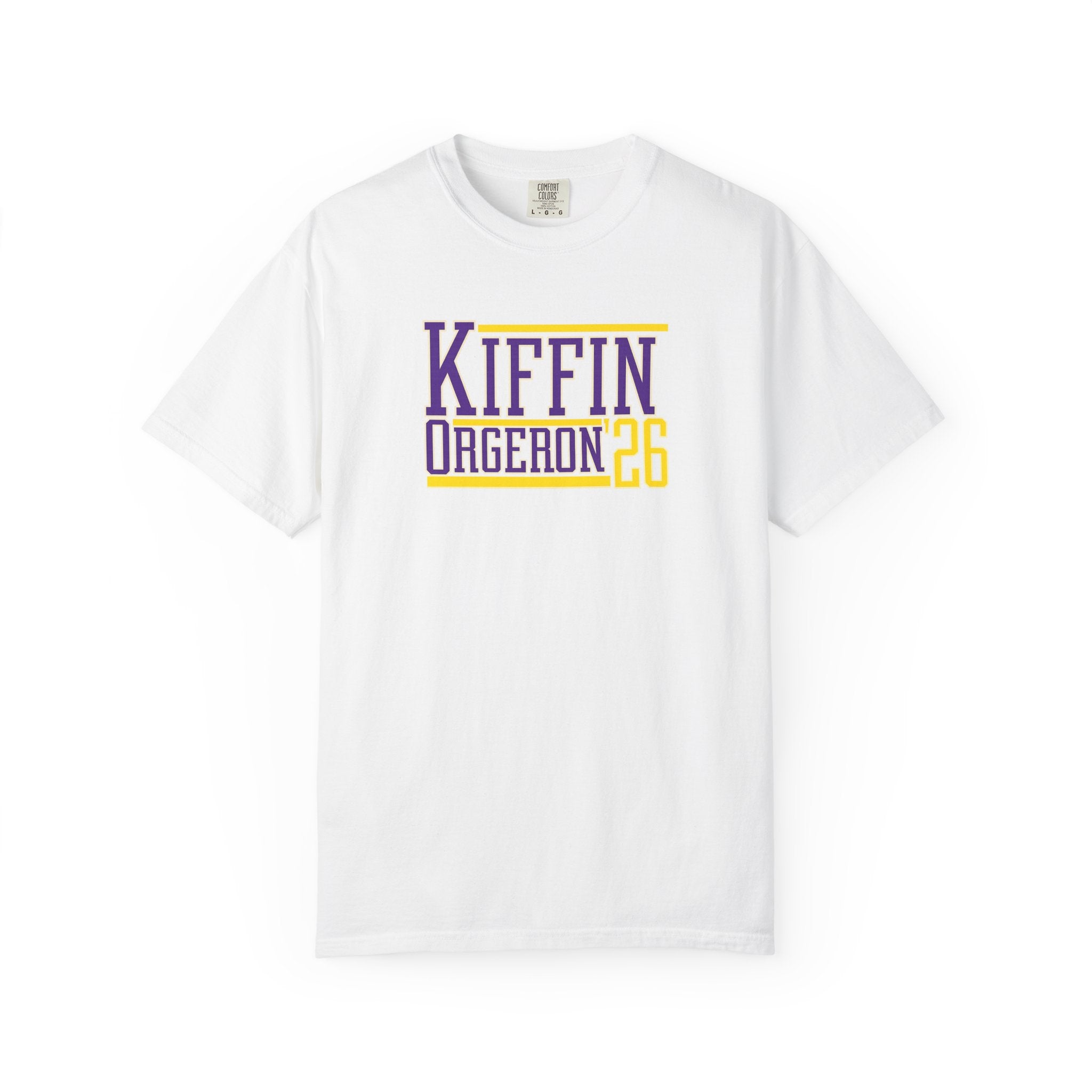 Kiffin Ogeaeon 26 Graphic T-Shirt — Purple & Gold Sports Tribute
