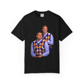 Funny Matching Argyle Portrait T-Shirt — Retro Twin Sweater Vest Photo Tee